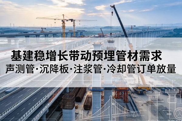 呼兰基建稳增长带动预埋监测管材需求，声测管、沉降板、注浆管订单持续放量