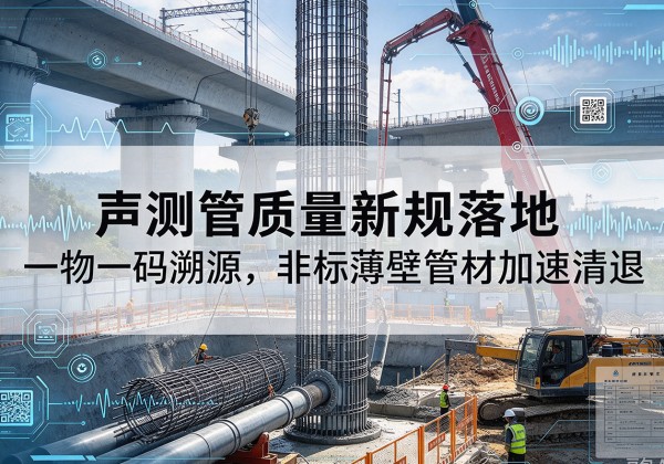 呼兰声测管质量新规落地，一物一码溯源，非标薄壁管材加速清退